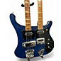 Vintage 1980s Rickenbacker 4080 Blue Solid Body Electric Guitar thumbnail
