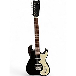 Used Silvertone 1449 REISSUE BLACK SPARKLE Solid Body Electric Guitar