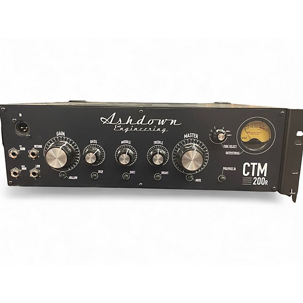 Used Ashdown CTM200 200W  Tube Bass Amp Head