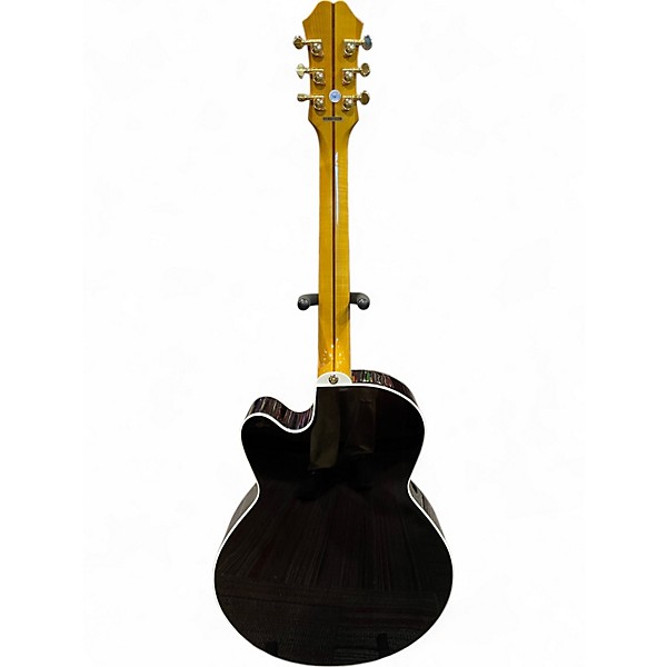 Used Epiphone J-200 EC Studio Parlor Vintage Sunburst Acoustic Electric Guitar