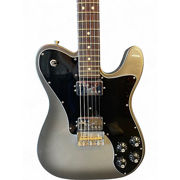 Used Fender American Professional II Telecaster Silver Solid Body Electric Guitar