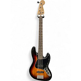 Used Squier AFFINITY JAZZ V 3 Color Sunburst Electric Bass Guitar
