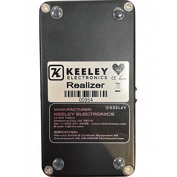 Used 2024 Keeley Realizer Reverberator 2k24 Chromalux Effect Pedal
