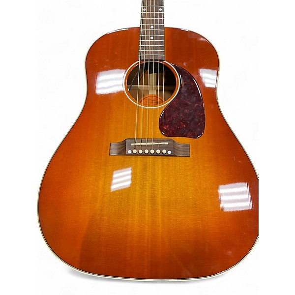 Used 2016 Gibson J45 Custom shop Cherry Acoustic Electric Guitar