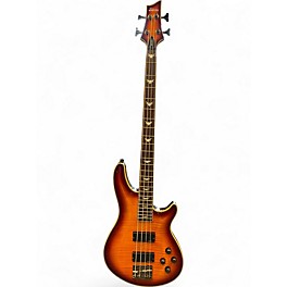 Used Schecter Guitar Research Omen Extreme 4 String Vintage Sunburst Electric Bass Guitar