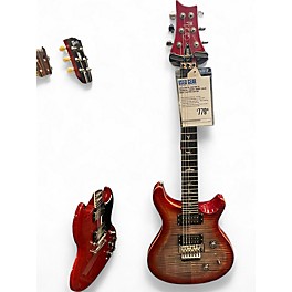 Used PRS SE Custom 24 Charcoal Cherry Burst Solid Body Electric Guitar