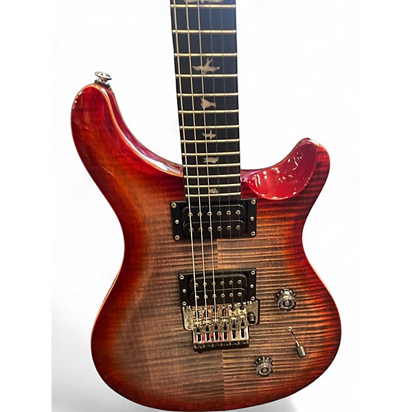 Used PRS SE Custom 24 Charcoal Cherry Burst Solid Body Electric Guitar