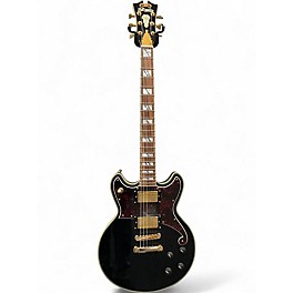 Used D'Angelico DELUXE BRIGHTON Black Solid Body Electric Guitar