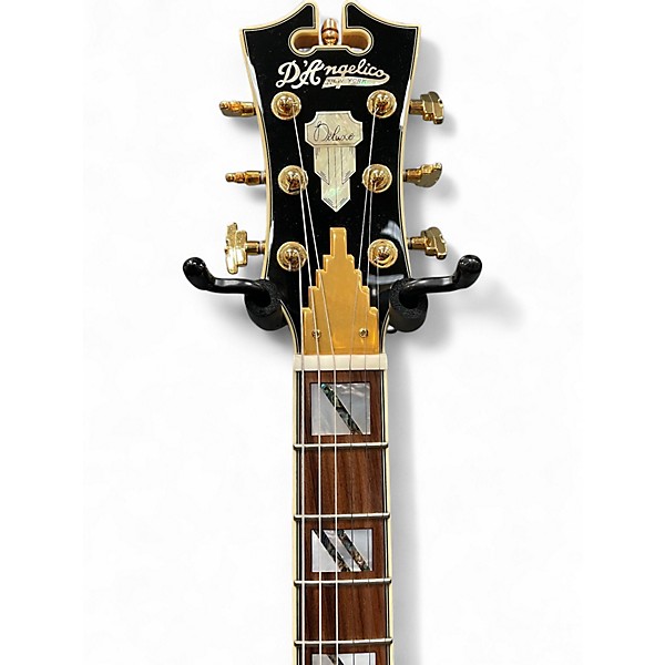 Used D'Angelico DELUXE BRIGHTON Black Solid Body Electric Guitar