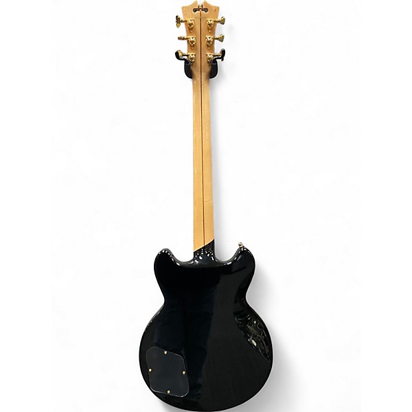 Used D'Angelico DELUXE BRIGHTON Black Solid Body Electric Guitar