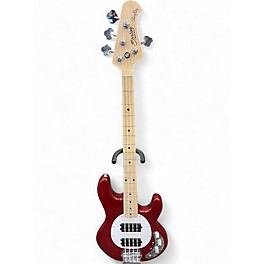 Used Sterling by Music Man sub string 5 bass maroon Electric Bass Guitar