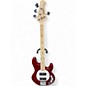 Used Sterling by Music Man sub string 5 bass maroon Electric Bass Guitar thumbnail