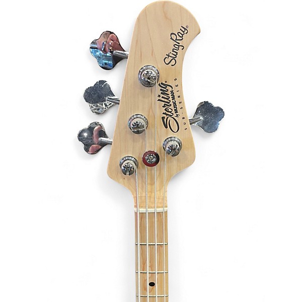 Used Sterling by Music Man sub string 5 bass maroon Electric Bass Guitar