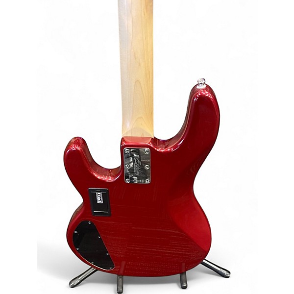 Used Sterling by Music Man sub string 5 bass maroon Electric Bass Guitar