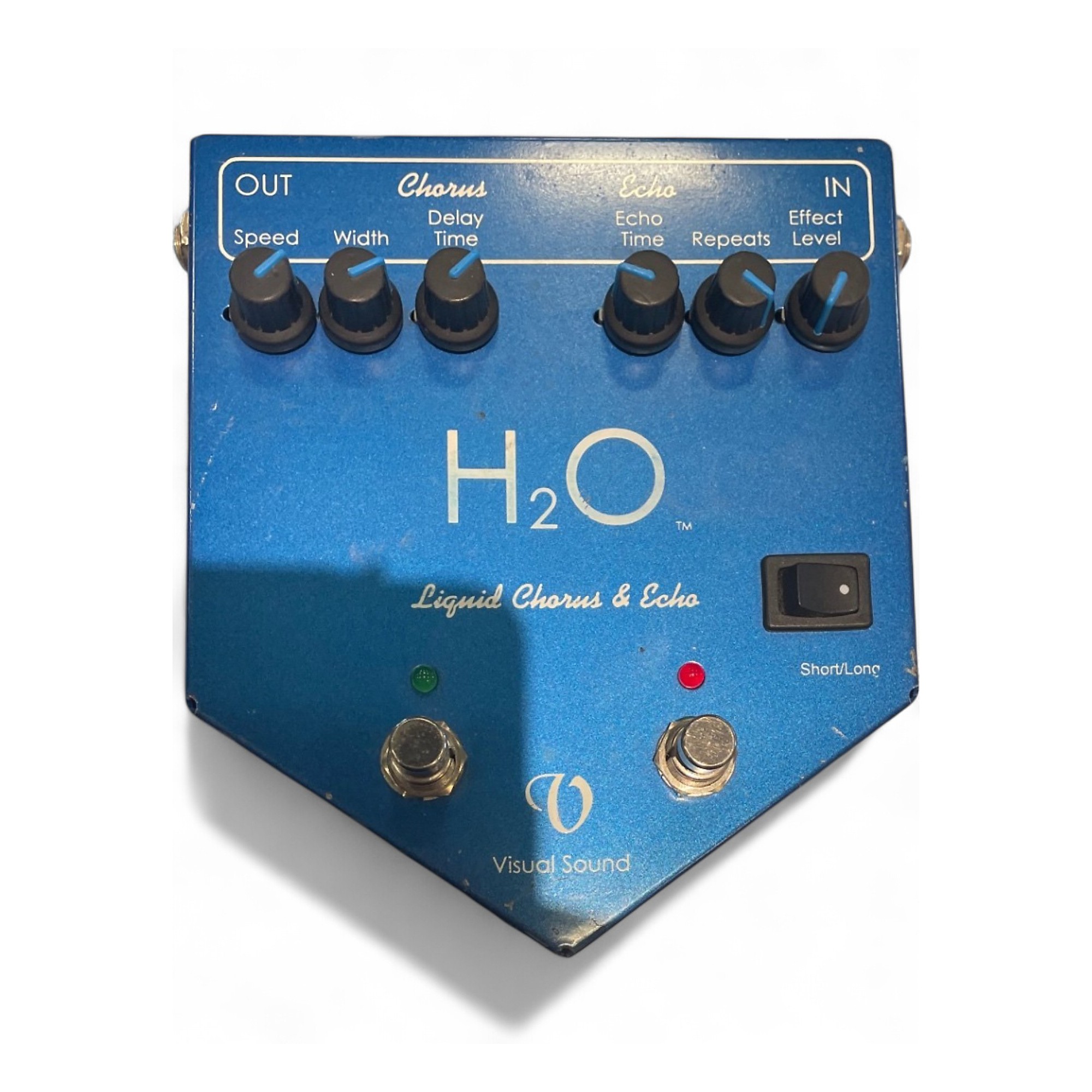 Used Visual Sound V2H2O V2 H2O Liquid Chorus Echo Effect Processor