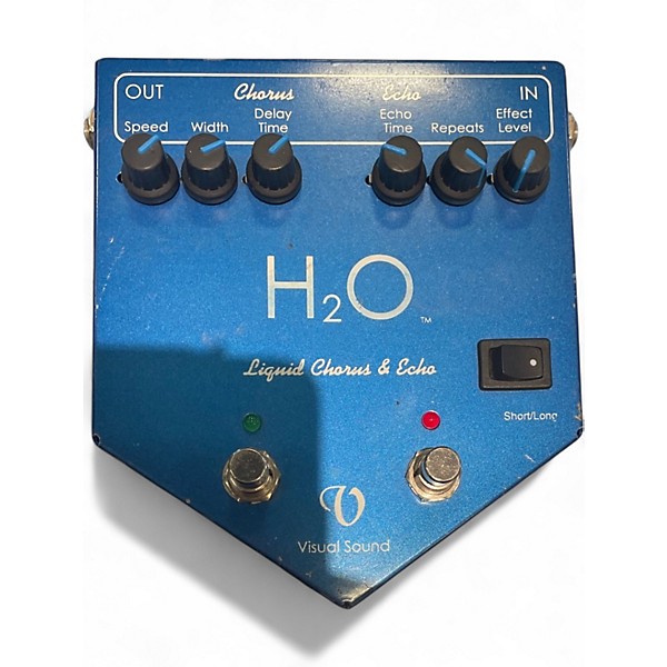 Used Visual Sound V2H2O V2 H2O Liquid Chorus Echo Effect Processor
