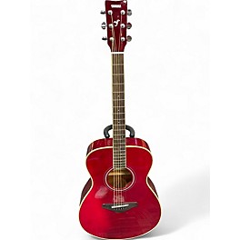 Used Yamaha FSTA TransAcoustic Concert Trans Red Acoustic Electric Guitar