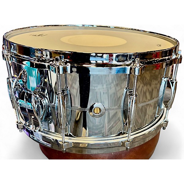 Used Gretsch Drums 6.5X14 G4164 Snare Chrome Over Brass Drum