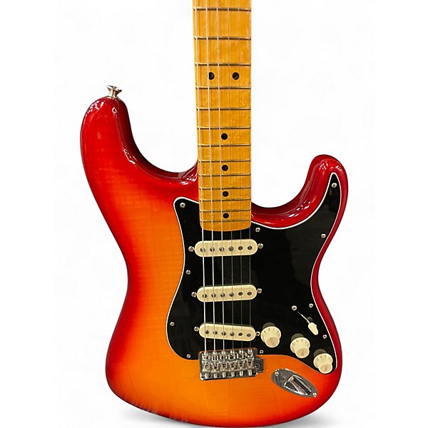 Used Fender Rarities Collection Flame Maple Top Stratocaster PLASMA RED BURST Solid Body Electric Guitar