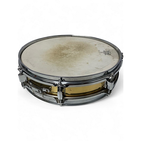 Used Pearl 13in Brass Shell Snare Drum Gold Drum