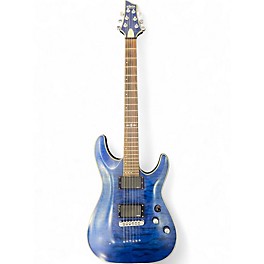 Used Schecter Guitar Research C1 Platinum Blue Solid Body Electric Guitar