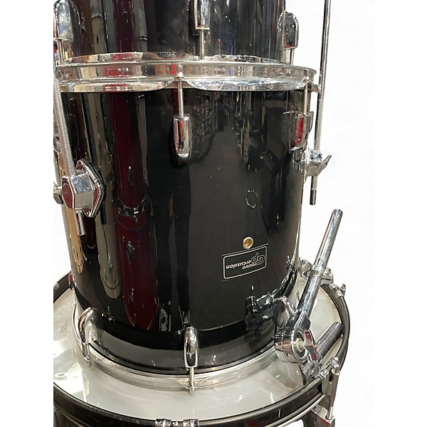Used Groove Percussion 5 Piece Drumset Black Drum Kit