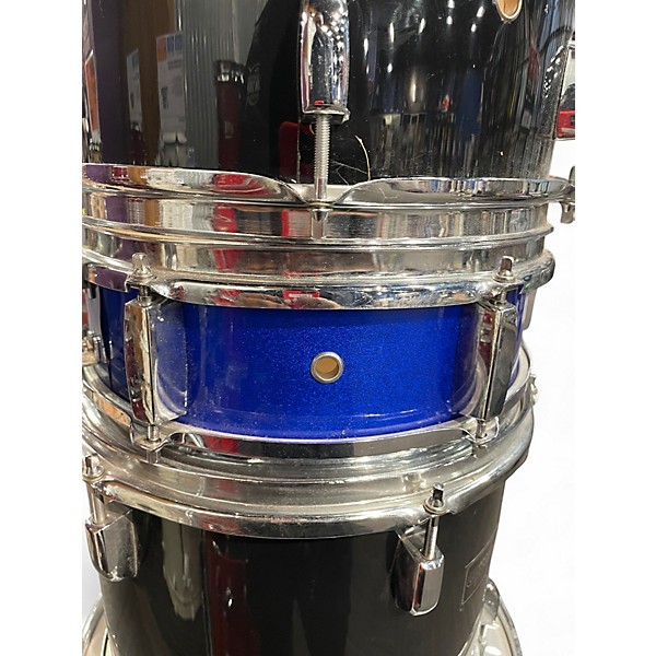Used Groove Percussion 5 Piece Drumset Black Drum Kit