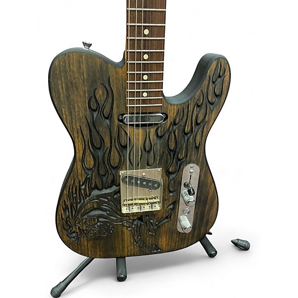 Used Horse Telecaster Partscaster Charcoal Solid Body Electric Guitar