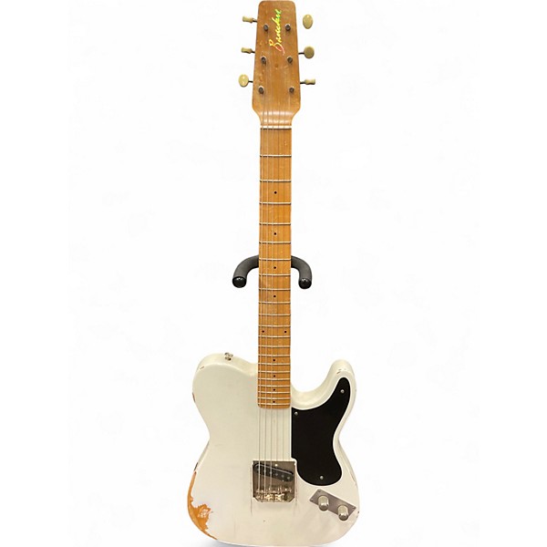 Used Guitarsbydesign 49 Snakehead Age White Solid Body Electric Guitar