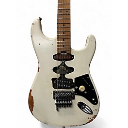 Used 2021 EVH Frankenstein white relic  Solid Body Electric Guitar