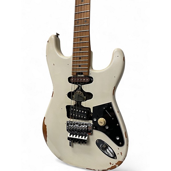 Used 2021 EVH Frankenstein white relic  Solid Body Electric Guitar