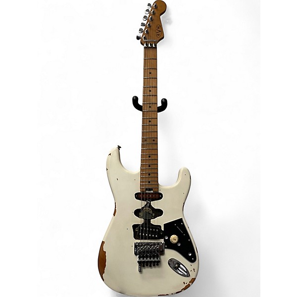 Used 2021 EVH Frankenstein white relic  Solid Body Electric Guitar