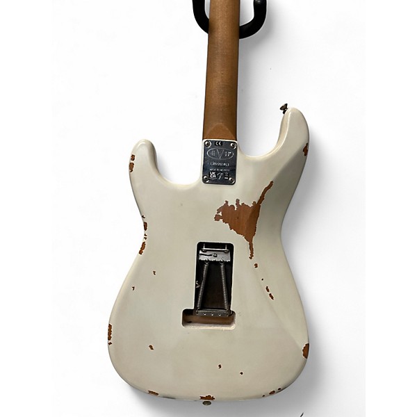 Used 2021 EVH Frankenstein white relic  Solid Body Electric Guitar