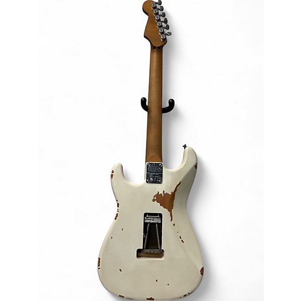 Used 2021 EVH Frankenstein white relic  Solid Body Electric Guitar