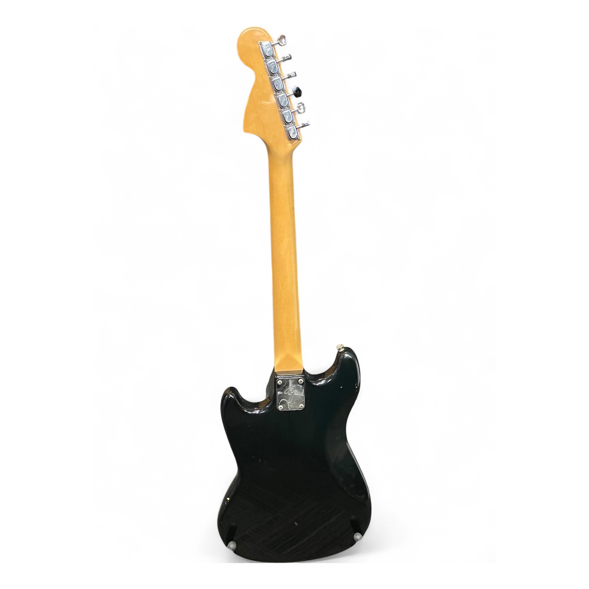 Vintage 1978 Fender Mustang Black Solid Body Electric Guitar Black