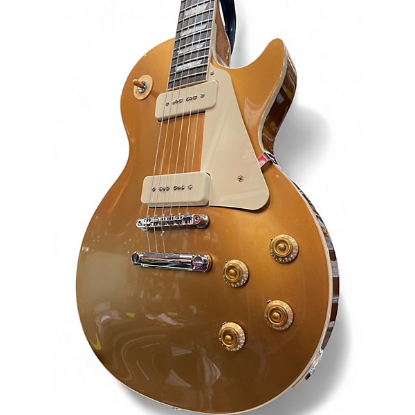 Used Gibson Les Paul Standard 50s P90 Gold Top Solid Body Electric Guitar