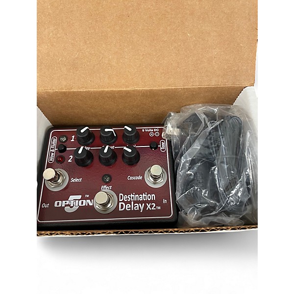 Used Option 5 Destination Delay X2 Effect Pedal