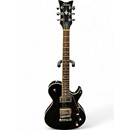 Used Schecter Guitar Research solo 6 standard Black Solid Body Electric Guitar