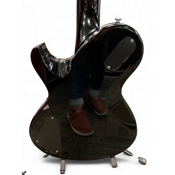 Used Schecter Guitar Research solo 6 standard Black Solid Body Electric Guitar