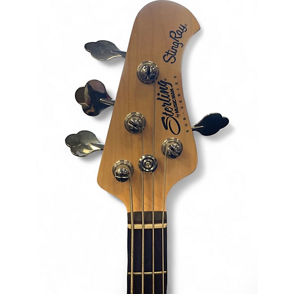 Used Sterling by Music Man StingRay RAY4 Satin Black Electric Bass Guitar