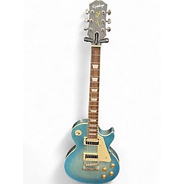 Used Epiphone Les Paul Traditional Pro IV Blue Solid Body Electric Guitar