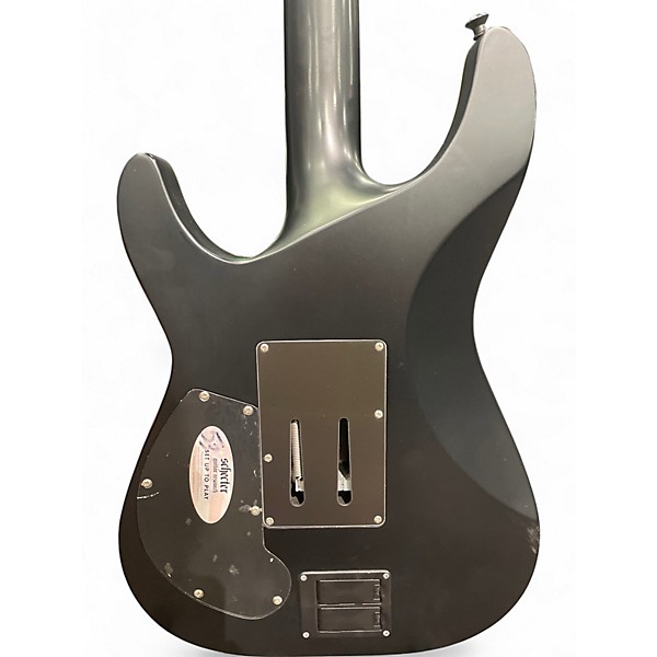 Used Schecter damien platinum flat black Solid Body Electric Guitar