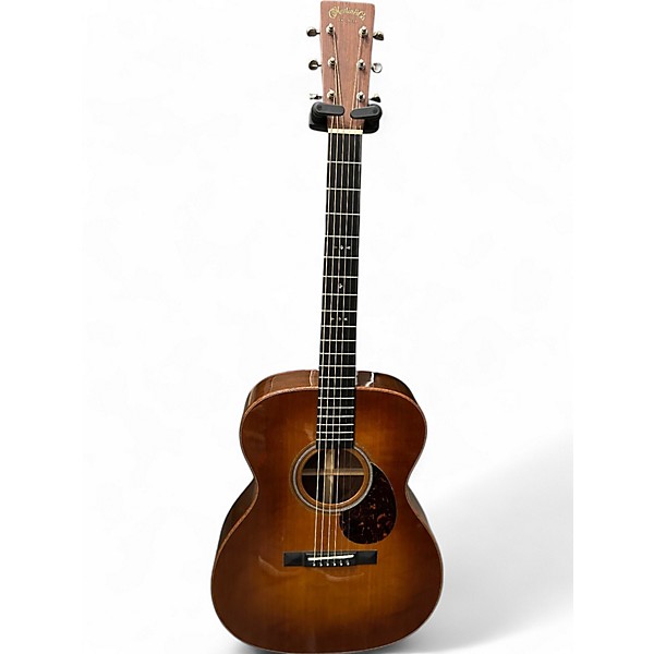 Used 2011 Martin Custom Shop OM28 Ambertone 1933 Sunburst Acoustic Electric Guitar