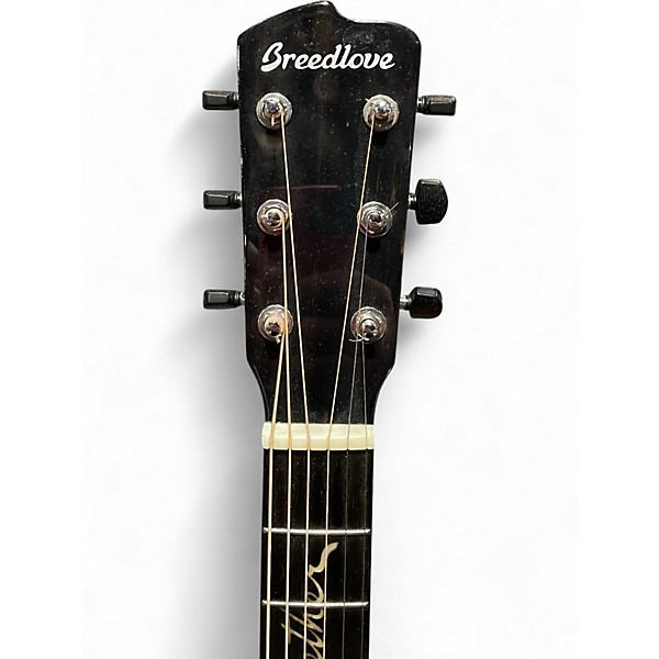 Used Breedlove Jeff Bridges Signature Concert Copper E Natural Acoustic Electric Guitar