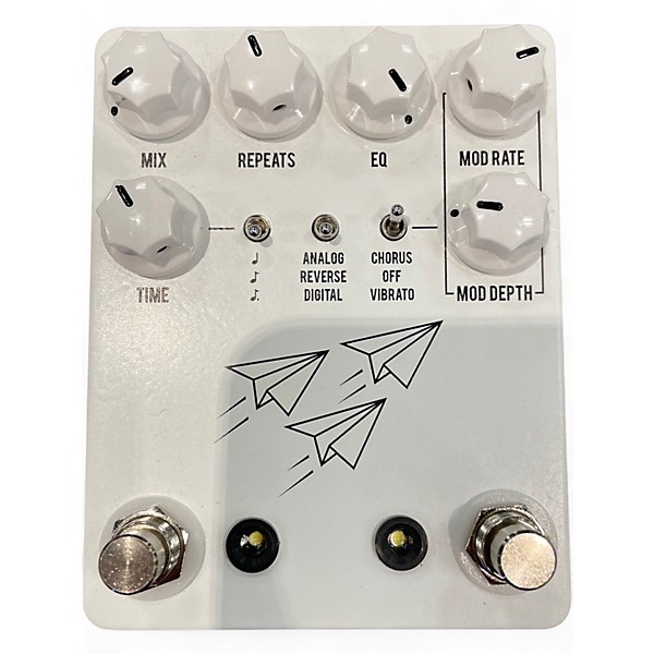 Used JHS Pedals Flight Delay White Effect Pedal
