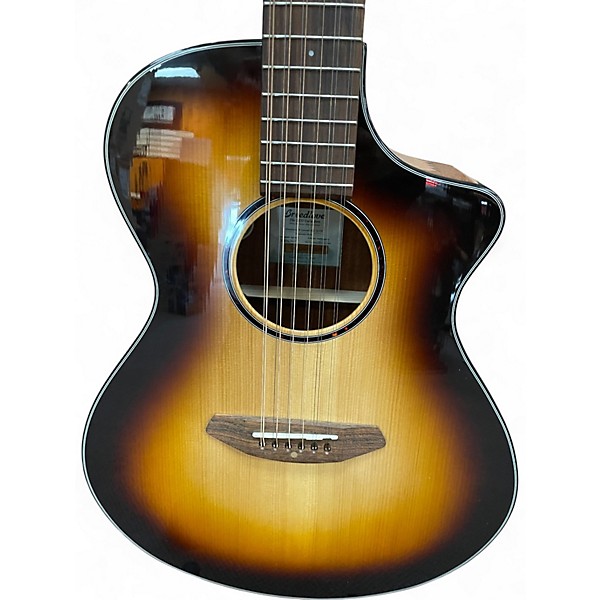 Used Breedlove Discovery Concert 2 Tone Sunburst Acoustic Guitar