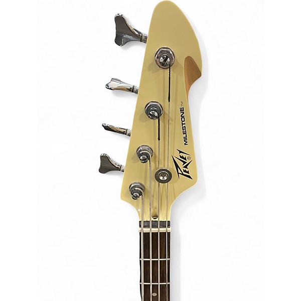 Used Peavey MILESTONE PJ  Olympic White Electric Bass Guitar