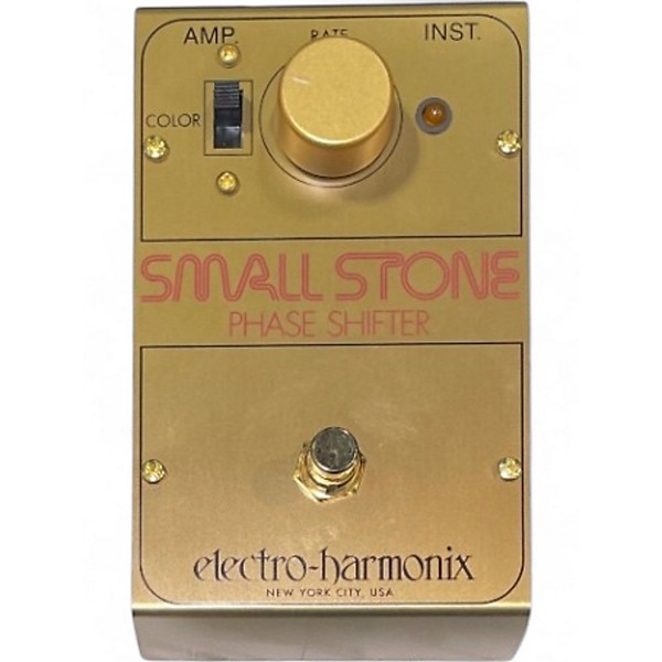 Used Electro-Harmonix Small Stone Phase Shifter Gold Effect Pedal