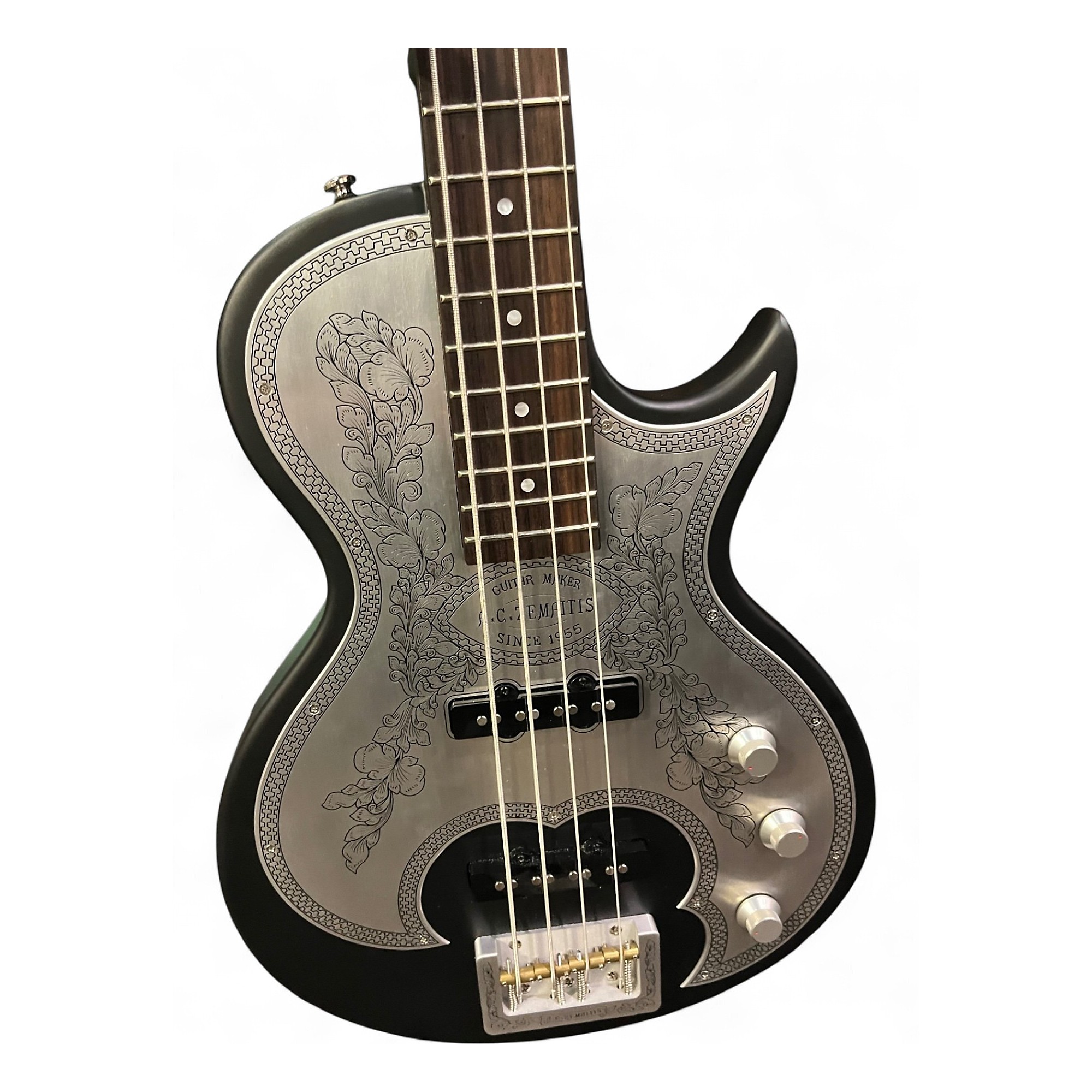 Used Zemaitis C22B MF BK Black Electric Bass Guitar Black