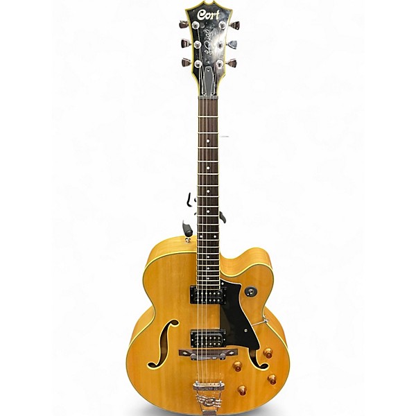 Used Cort LCS-2 Larry Coryell Signature  Blonde Hollow Body Electric Guitar